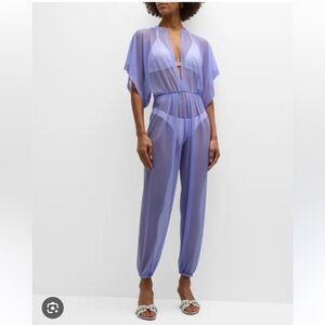 Norma Kamali Mesh Jog Jumpsuit/Coverup NWT